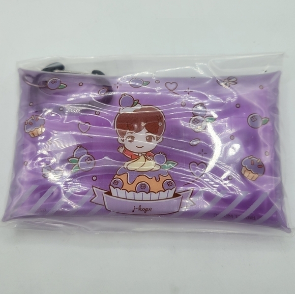 BTS Tiny Tan J-Hope Mini multi case Card Holder Pouch Keychain - Picture 4 of 8